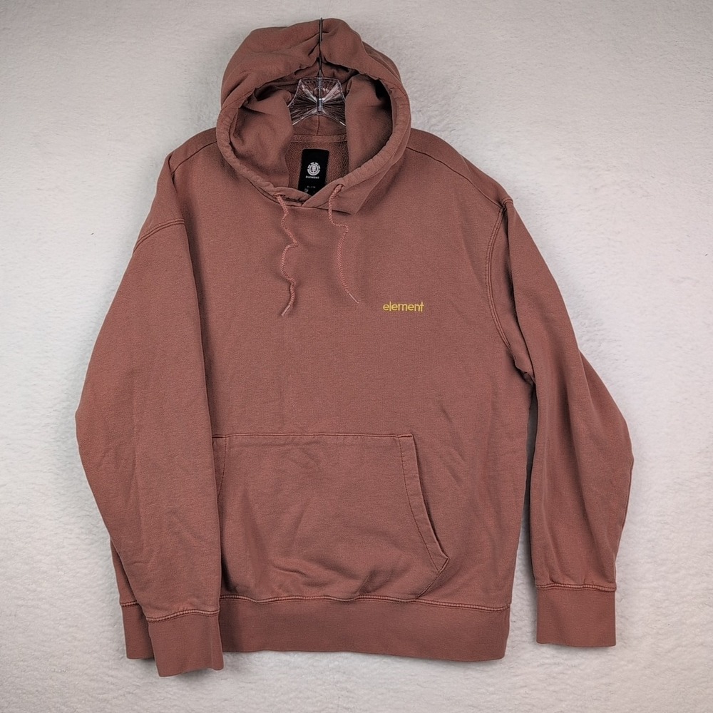 Element Oversized Embroidered Clay Hoodie Men XL
